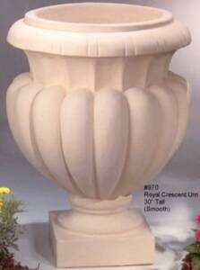 Royal Crescant Urn Smooth Artistic Statuary 